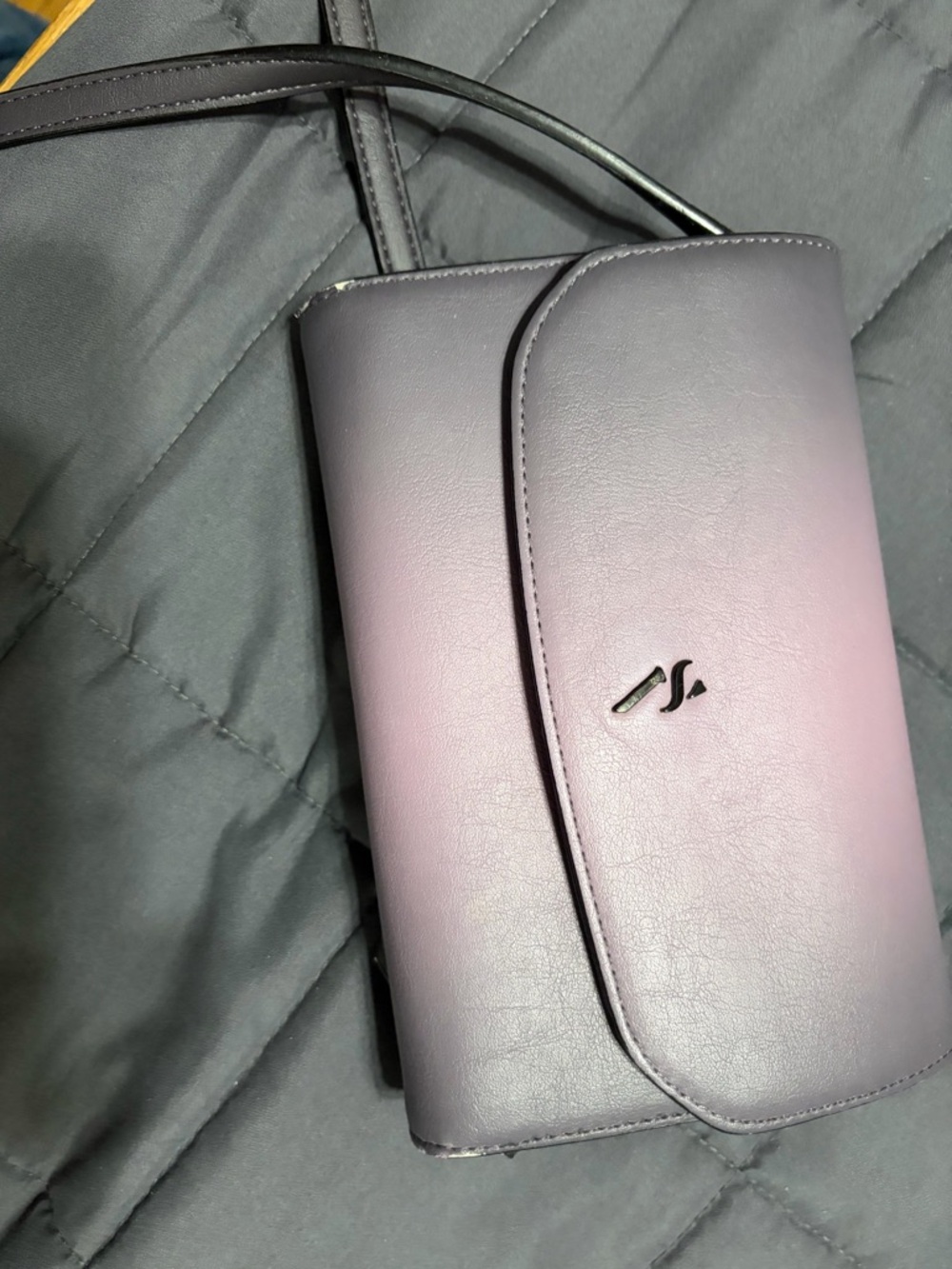 Stylish Purple Crossbody Wallet - Unbranded